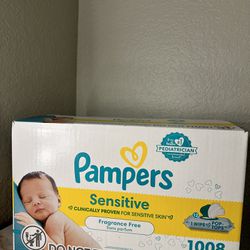 Pampers Sensitive Baby Wipes 12-Pack 1008 Wipes