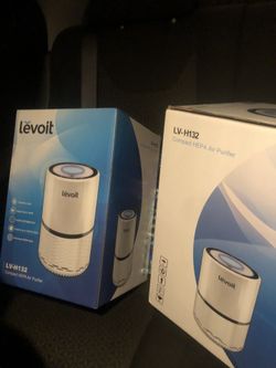 2 levoit LV-H132 Air Purifier with True Hepa Filter in White