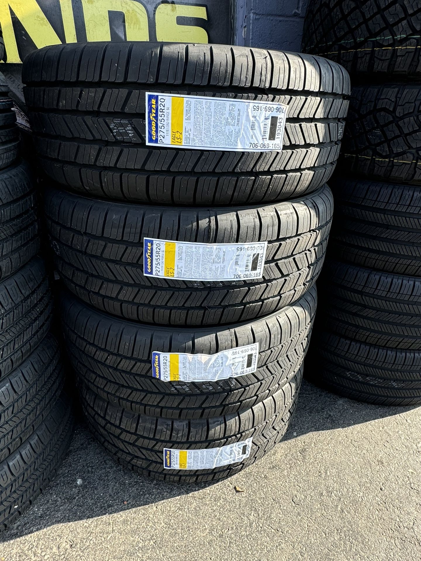 275-55-20 Good Year Tires 760$ Installed