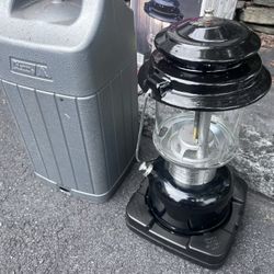 Like New Coleman Powerhouse Camping Lantern With Case And Box 