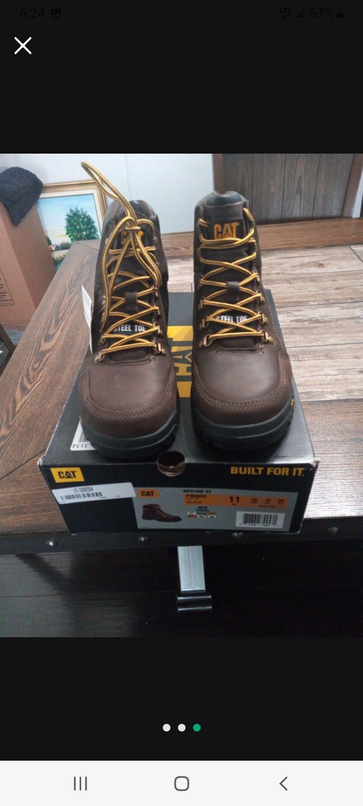 Cat Steel Toe Work Boots