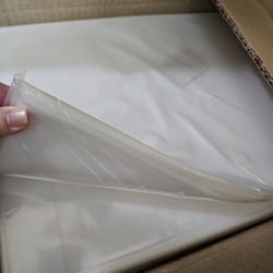 100 Count 10x14 poly bags 2mil Clear  Sturdy Packaging Flat Poly Plastic Bag