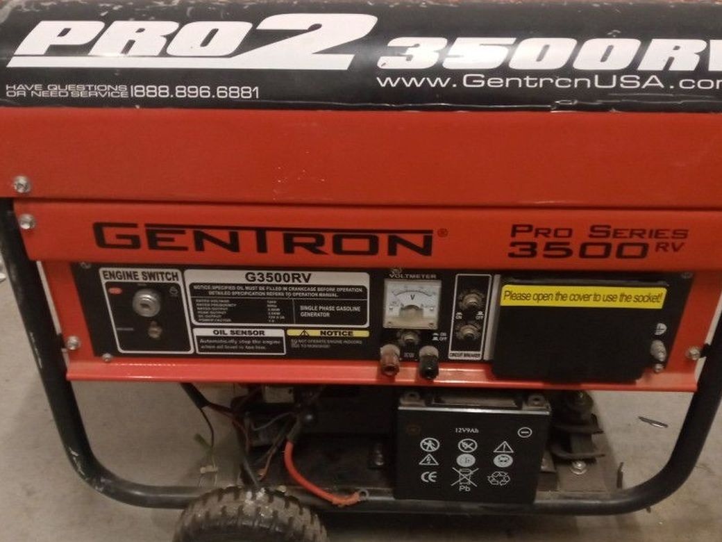 Gentron 3500RV Generator for Sale in Murrieta CA OfferUp