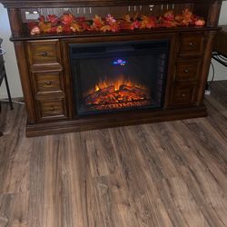Entertainment Center With Fireplace