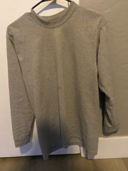 Grey pro club long sleeve size m