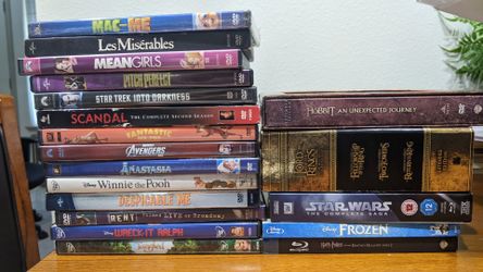 DVDs and Blu-Rays Including Box Sets. See Description!