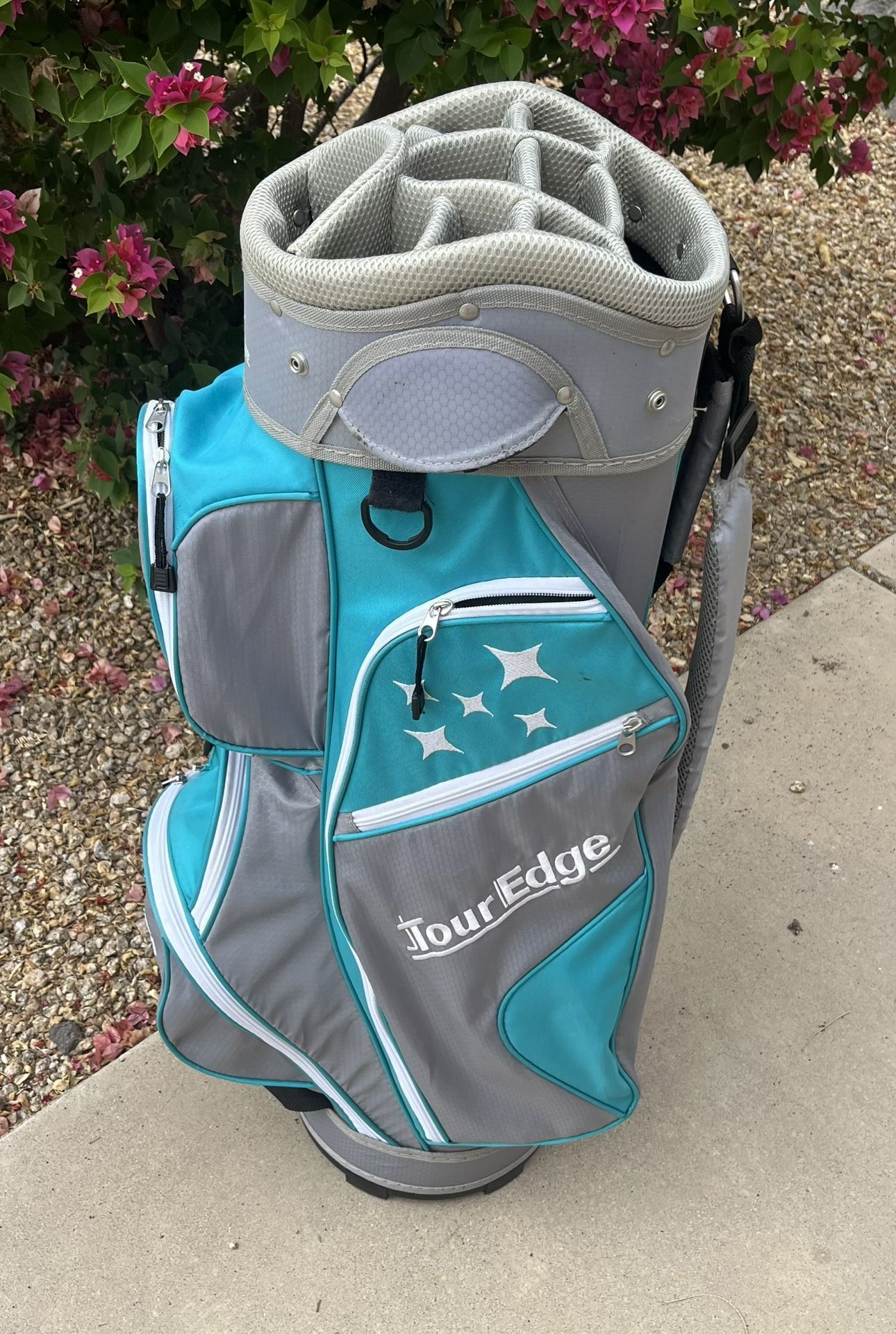 Tour Edge 10 way cart Golf Bag  With cooler pocket and Rain Hood   🏆