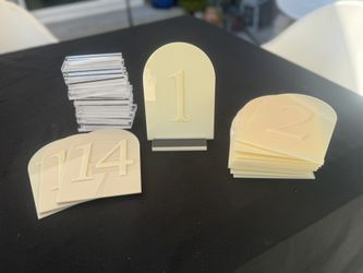 Acrylic Table Numbers
