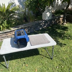 Like New Small Pet Carrier Crate With Brand New Bed