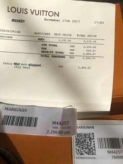 Authentic louis vuitton marignan receipt like new for Sale Denver, CO - OfferUp