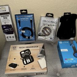 Charging cables & accessories, $3/each