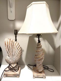 Sea Shell Lamp Set (2)
