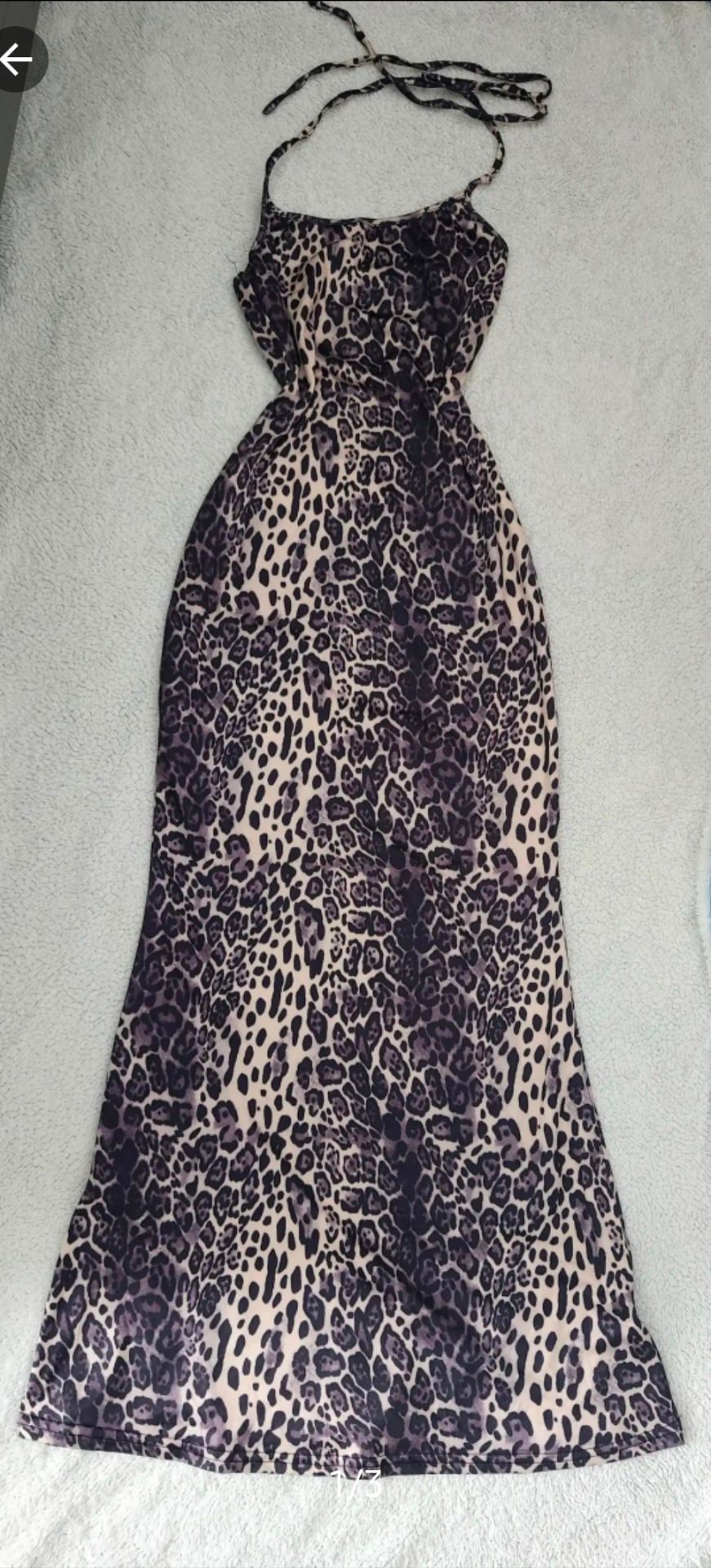✅️ Cheetah Print Maxi Dress• Size S• New Condition• $20firm