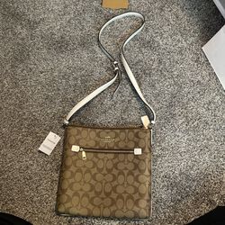 Coach Cross Body Bag / Rowan File Bag In Signature Canvas