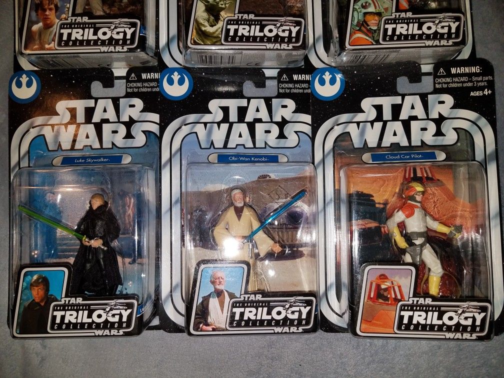 NEW NM ** 2004 STAR WARS THE TRILOGY COLLECTION ACTION FIGURES