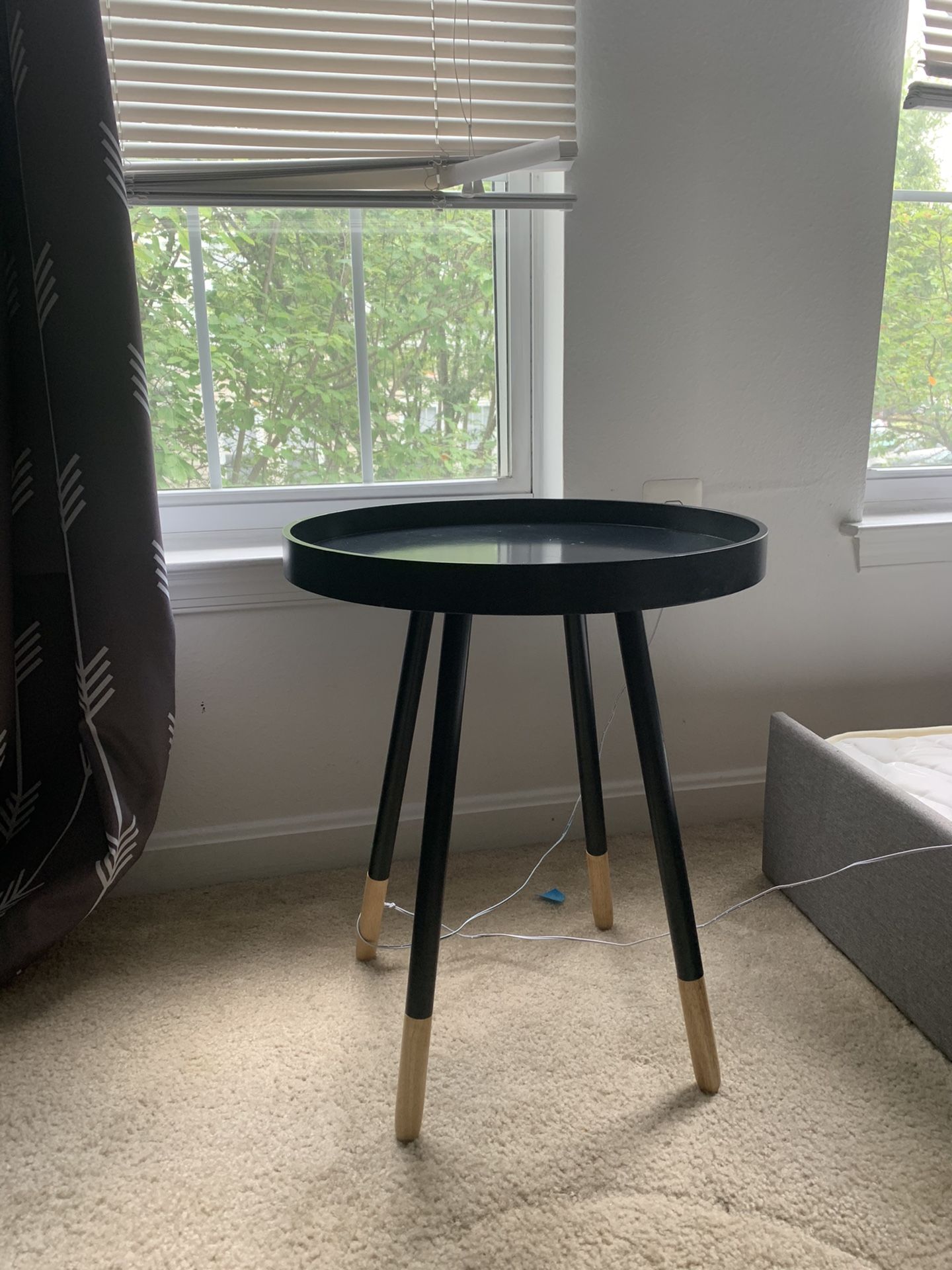 Navy blue accent/side table