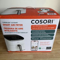 Cosori 6qt TurboBlaze Smart Air Fryer Cream
