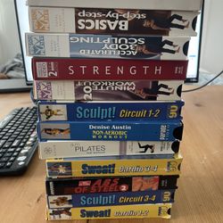 Workout And Pilates VHS Collection 