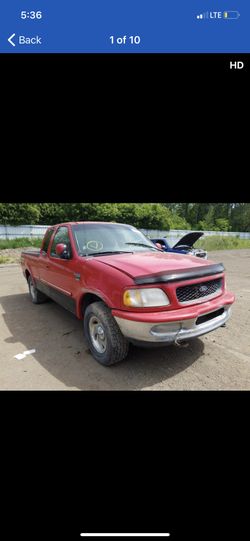 1998 Ford F-150, bad engine for parts- two wheel drive