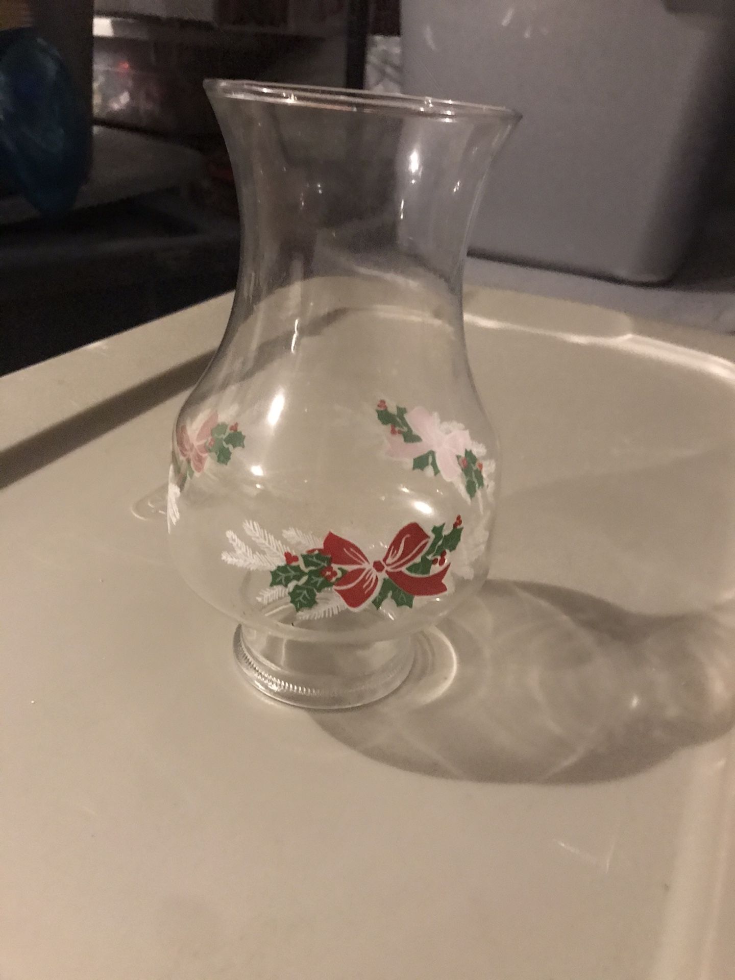 Vintage Oil Lamp Glass