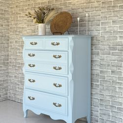 Nursery Dresser - Chest Of Drawers - Highboy - Tall Boy - Tall Chest - Upright Dresser 