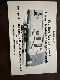 I Buy Rvs In Any Condition With Or Without A Title Pay Cash On The Spot