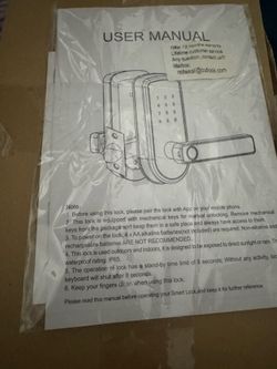 Black Smart Door Lock
