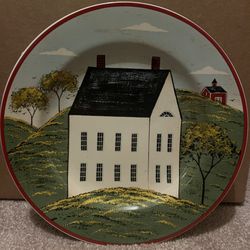  Warren Kimble 8 Inch Plate Dish Sakura 1998 Brandon House Country Life Décor VTG