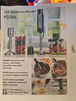 Princess house immersing blender $125