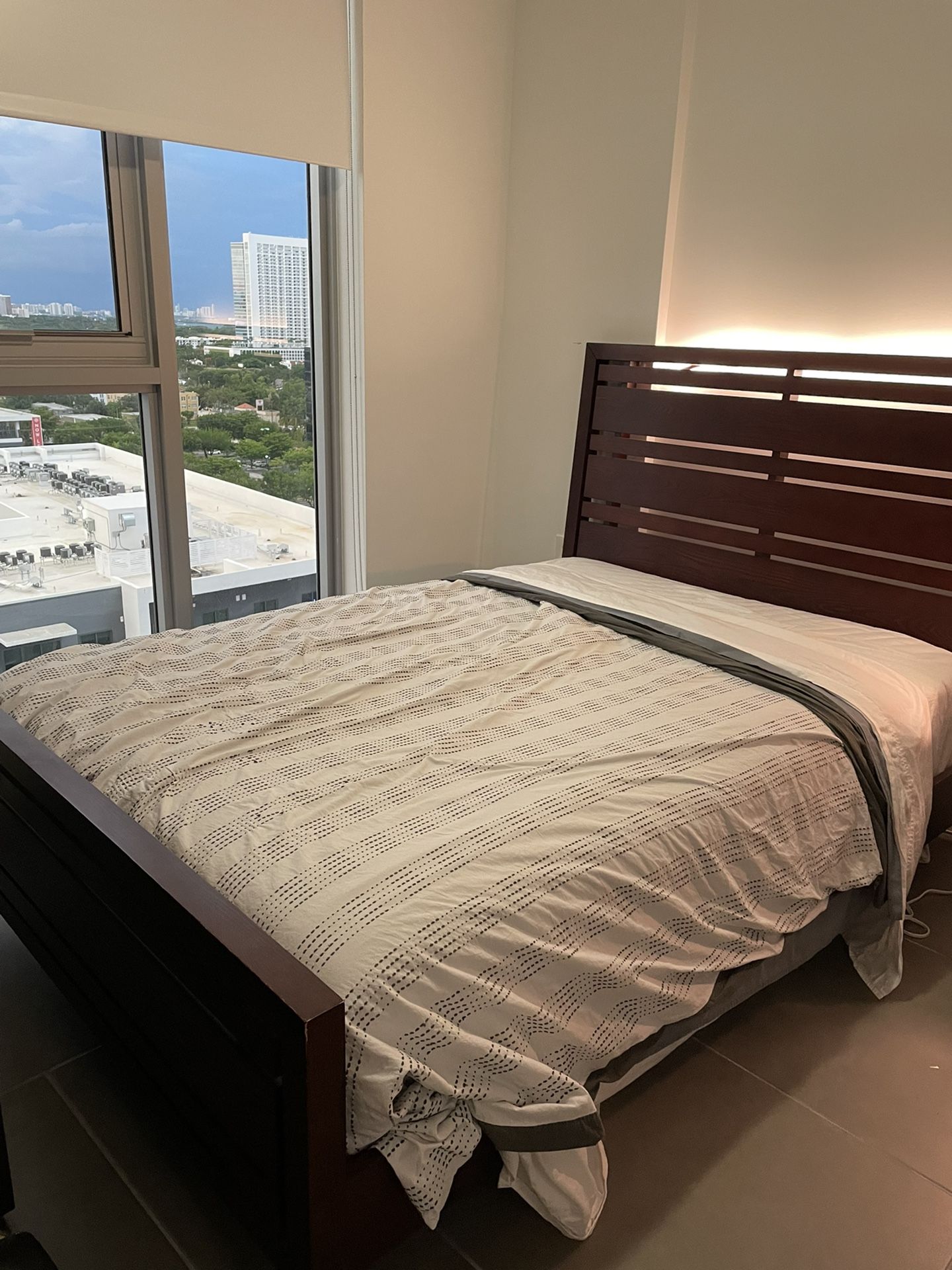 Crate & Barrel Full-Size Wood Platform Bed