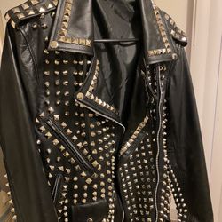 Real Leather Studded Jacket (unisex)