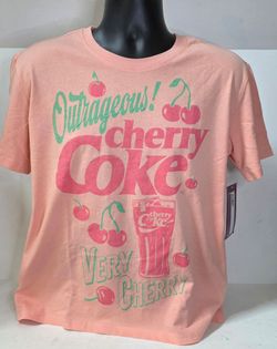 Cherry Coke Very Cherry Graphic Tee Womens Juniors Large