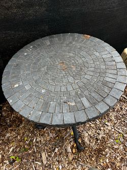 Slate bistro table