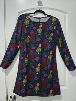 American Apparel Floral Long Sleeve Mini Dress