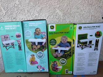 John Deere Pop 'N Sit  &  Minnie Mouse Pop 'N Sit Portable Booster