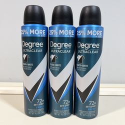 Degree Men Deodorant sprays 4.8oz - 3 for $10