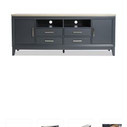 Blake 72'' Graphite & Gray Storage TV Stand