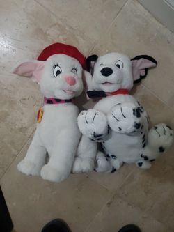 Dalmatian Pair Boy And Girl Dog Stuffed Animal