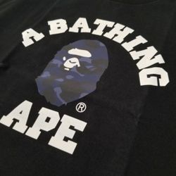 Bape X Dark Blue Camo Size Small BRAND NEW