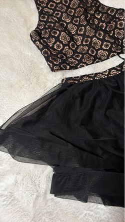 Way in Black Lace and Mesh set