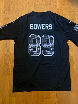 Black raiders bowers salute to service jersey
