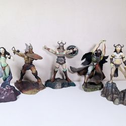 Frank Frazetta Master Artist Series Lot of 5 Statues