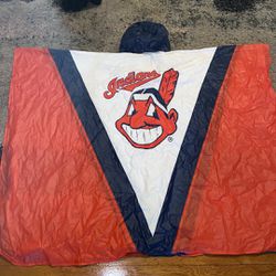 Vintage Cleveland Indians poncho Rain Coat 