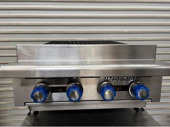 24” Imperial Gas Radiant Grill Commercial Restaurant burger steak nsf 4 Burner heavy duty IRB-24 works like new