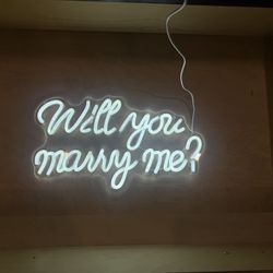 “Will You Marry Me ?” neon sign 