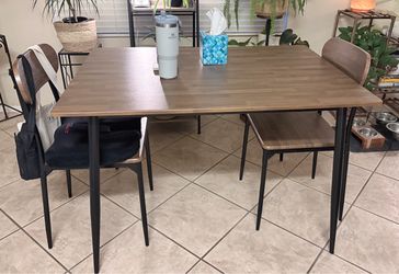 Rectangle Dining Table with 4 Chairs
