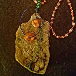 NEW JEWELRY DESIGNED NECKLACES MINERALS BISMUTH, OKENITE, GREEN EPIDOTE, ANGELIC SELENITE!