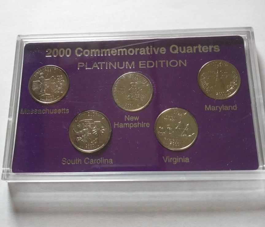 2000 State Quarters Platinum Commemoratives 