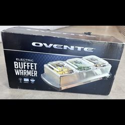 Ovente Electric Buffet Warmer - 3-Pan, 200W, New in Box