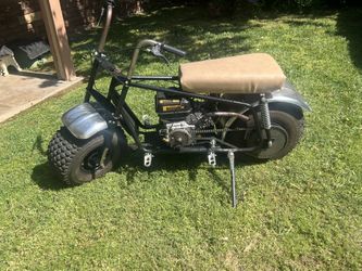 Fast Bike With Big Tires And Custom Carb